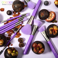 Load image into Gallery viewer, Docolor Neon Purple - 10 Pieces Makeup Brush Set
