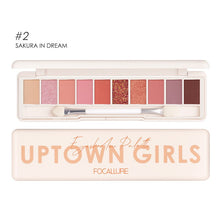 Load image into Gallery viewer, Focallure Uptown Girls 10-Pan Eyeshadow Palette