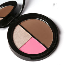 Load image into Gallery viewer, FOCALLURE Shimmering Highlighter, Blush & Bronzer Palette