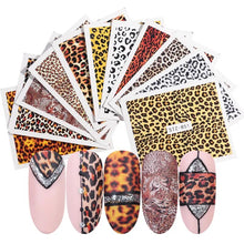 Load image into Gallery viewer, Leopard-themed Nail Stickers