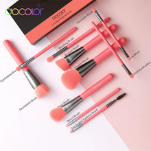 Load image into Gallery viewer, Docolor Neon Peach - 10 Pieces Makeup Brush Set