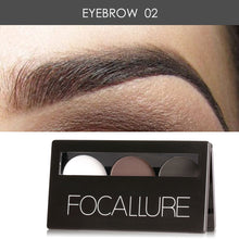Load image into Gallery viewer, Focallure 3-Color Eyebrow Powder Palette