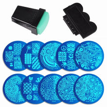 Load image into Gallery viewer, Nail Art Stamping Kit