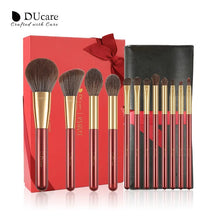 Load image into Gallery viewer, DUcare Classic Red Makeup Brush Collection 12pcs