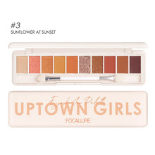 Load image into Gallery viewer, Focallure Uptown Girls 10-Pan Eyeshadow Palette