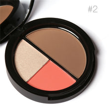 Load image into Gallery viewer, FOCALLURE Shimmering Highlighter, Blush & Bronzer Palette