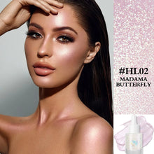 Load image into Gallery viewer, FOCALLURE Starfall Liquid Face & Body Highlighter shade hl02 madama butterfly lilac shimmer