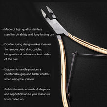 Load image into Gallery viewer, Nail Cuticle Nipper - Gold