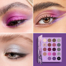 Load image into Gallery viewer, Focallure blooming flowers series eyeshadow palette lilac purple eyeshadow looks PP01