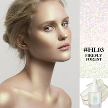 Load image into Gallery viewer, FOCALLURE Starfall Liquid Face & Body Highlighter shade hl03 firefly forest