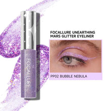 Load image into Gallery viewer, FOCALLURE Unearthing Mars Glitter Eyeliner shade pp02 bubble nebula ethereal lilac