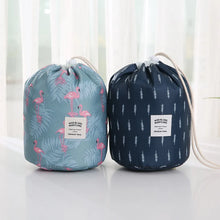 Load image into Gallery viewer, Barrel-Shaped Foldable Drawstrng Cosmetic Bag