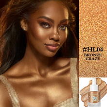 Load image into Gallery viewer, FOCALLURE Starfall Liquid Face & Body Highlighter bronze highlighter shade hl04 bronze craze