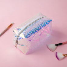 Load image into Gallery viewer, Leopard Print Multicoloured Clear Makeup Bag