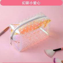Load image into Gallery viewer, Leopard Print Multicoloured Clear Makeup Bag