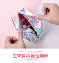 Load image into Gallery viewer, Leopard Print Multicoloured Clear Makeup Bag