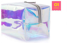 Load image into Gallery viewer, Leopard Print Multicoloured Clear Makeup Bag