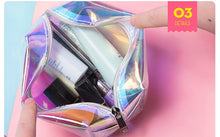 Load image into Gallery viewer, Leopard Print Multicoloured Clear Makeup Bag