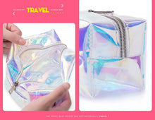 Load image into Gallery viewer, Leopard Print Multicoloured Clear Makeup Bag