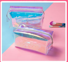 Load image into Gallery viewer, Leopard Print Multicoloured Clear Makeup Bag