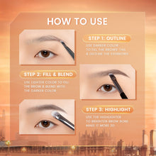 Load image into Gallery viewer,  focallure all in one multiuse eyebrow palette 4 colours