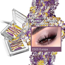 Load image into Gallery viewer, focallure planet shimmer eyeshadow with glitter flecks