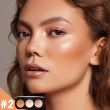 Load image into Gallery viewer, FOCALLURE 3 Colors Blush & Highlighter Makeup Palette