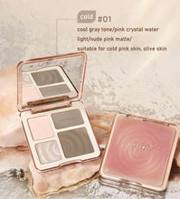 Load image into Gallery viewer, judydoll highlight and contour palette 01 cool undertones