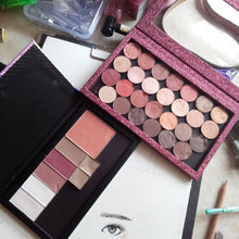 Load image into Gallery viewer, Eyeshadow Magnetic Palette Customizable Fuchsia Large