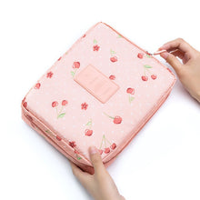 Load image into Gallery viewer, Travel Makeup Cosmetic Organizer Bag Cherry Fruit