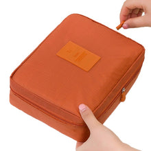 Load image into Gallery viewer, Travel Makeup Cosmetic Organizer Bag Terracotta