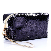 Load image into Gallery viewer, Colour Shifting Sequin Makeup Bag