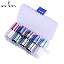 Load image into Gallery viewer, BORN PRETTY Holographic Nail Foil Box Set 10 pcs