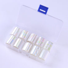 Load image into Gallery viewer, BORN PRETTY Holographic Nail Foil Box Set 10 pcs