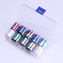 Load image into Gallery viewer, BORN PRETTY Holographic Nail Foil Box Set 10 pcs