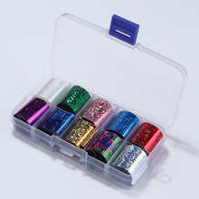 Load image into Gallery viewer, BORN PRETTY Holographic Nail Foil Box Set 10 pcs