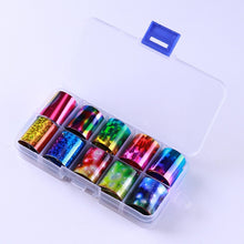 Load image into Gallery viewer, BORN PRETTY Holographic Nail Foil Box Set 10 pcs