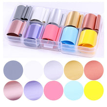 Load image into Gallery viewer, BORN PRETTY Holographic Nail Foil Box Set 10 pcs