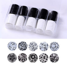 Load image into Gallery viewer, BORN PRETTY Holographic Nail Foil Box Set 10 pcs