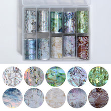 Load image into Gallery viewer, BORN PRETTY Holographic Nail Foil Box Set 10 pcs