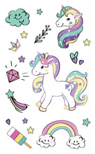Load image into Gallery viewer, Magical Unicorns Temporary Tattoo Sticker