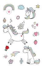 Load image into Gallery viewer, Magical Unicorns Temporary Tattoo Sticker