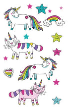 Load image into Gallery viewer, Magical Unicorns Temporary Tattoo Sticker