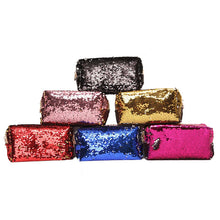 Load image into Gallery viewer, Colour Shifting Sequin Makeup Bag