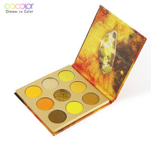 Load image into Gallery viewer, Docolor Mind 9 Colors Eye Shadow Palette Yellow