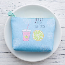 Load image into Gallery viewer, Cute PU Leather Zip Coin Purses