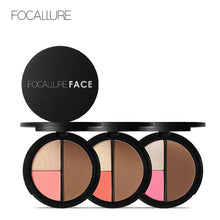 Load image into Gallery viewer, FOCALLURE Shimmering Highlighter, Blush & Bronzer Palette