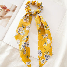 Load image into Gallery viewer, Floral Hair Scarf Scrunchie