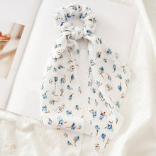 Load image into Gallery viewer, Floral Hair Scarf Scrunchie