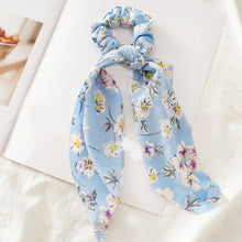 Load image into Gallery viewer, Floral Hair Scarf Scrunchie